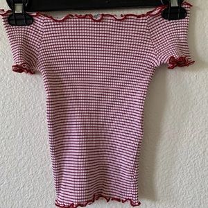 ZARA Scrunch off the shoulder top